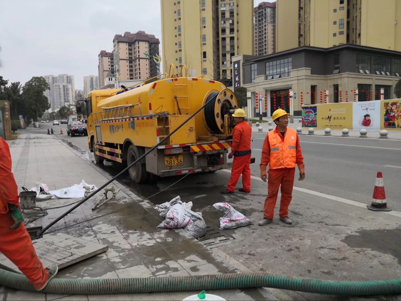 灵宝排污管道清淤-管道清洗